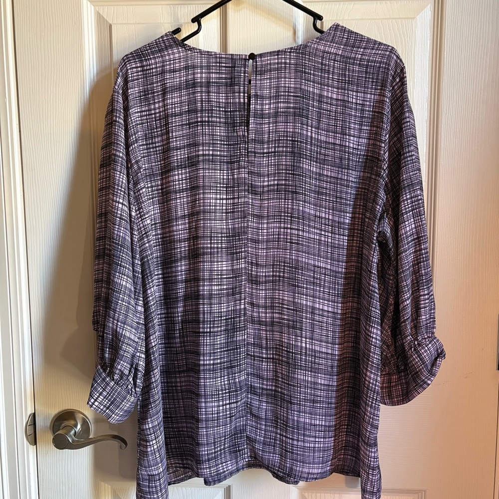 WORTHINGTON Geometric Print Blouse - Picture 2 of 9